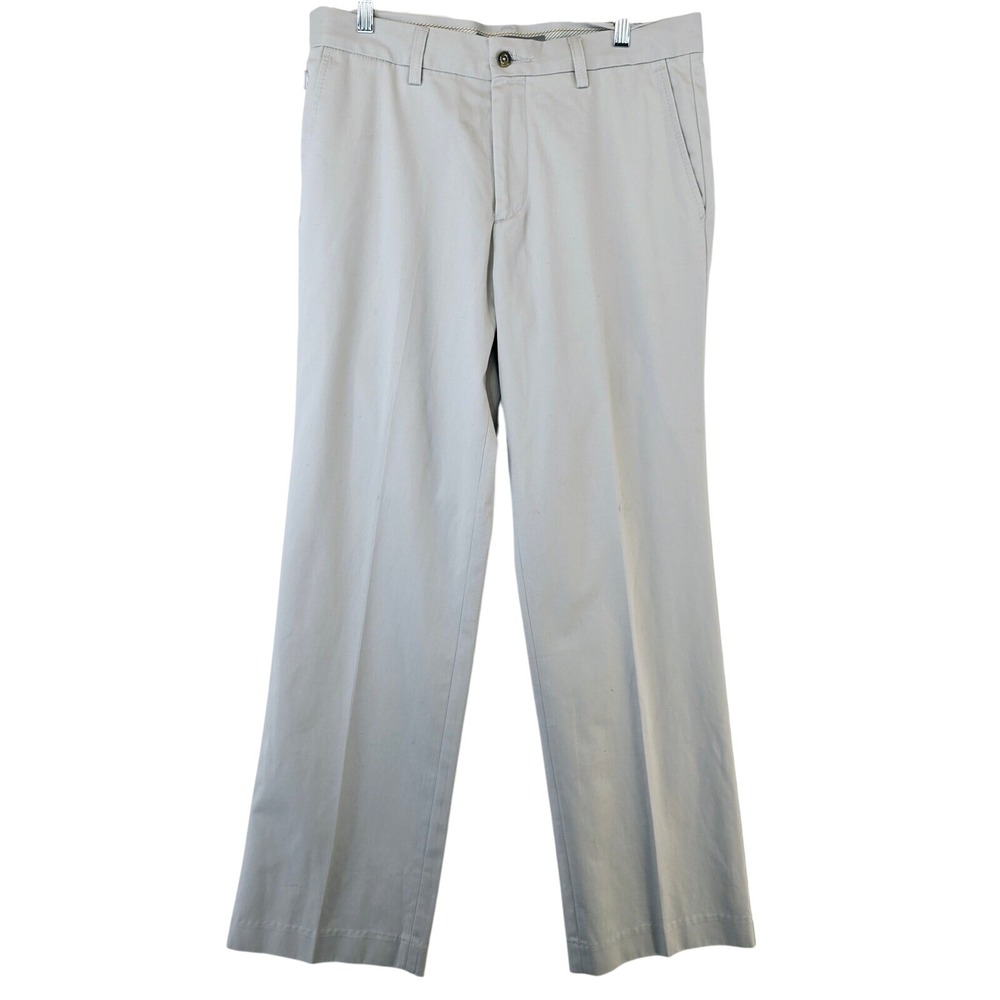 Ariat Performance Khaki Pants Men's 32x32 Straight Leg Cotton Chino Flat Front‎
